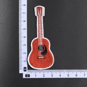 Cartoon Guitar Bear Embroidered Iron-On Patch 18 S51f853ee690a4622aa6c484d8030a372P