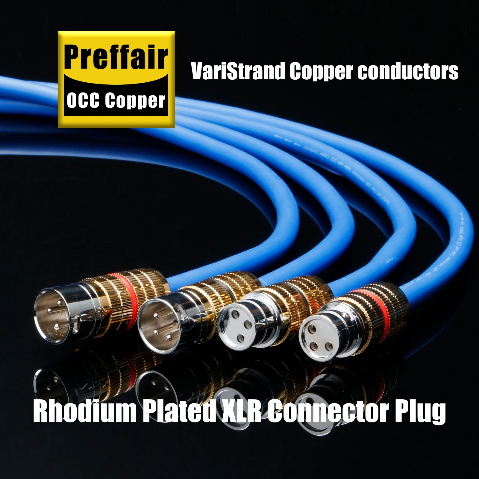 Blue XLR Audio Cable 0.5m to 2m, Profes 3 Blue XLR Audio Cable 0.5m to 2m, Profes - Image 3