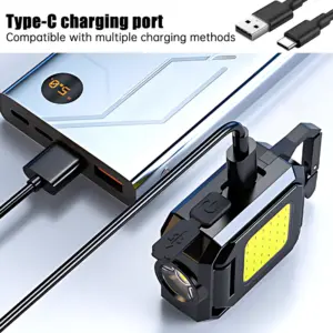 Rechargeable LED Keychain Flashlight with Multi-Mode 9 S520f912485d84cbb9eb94f833d532621f