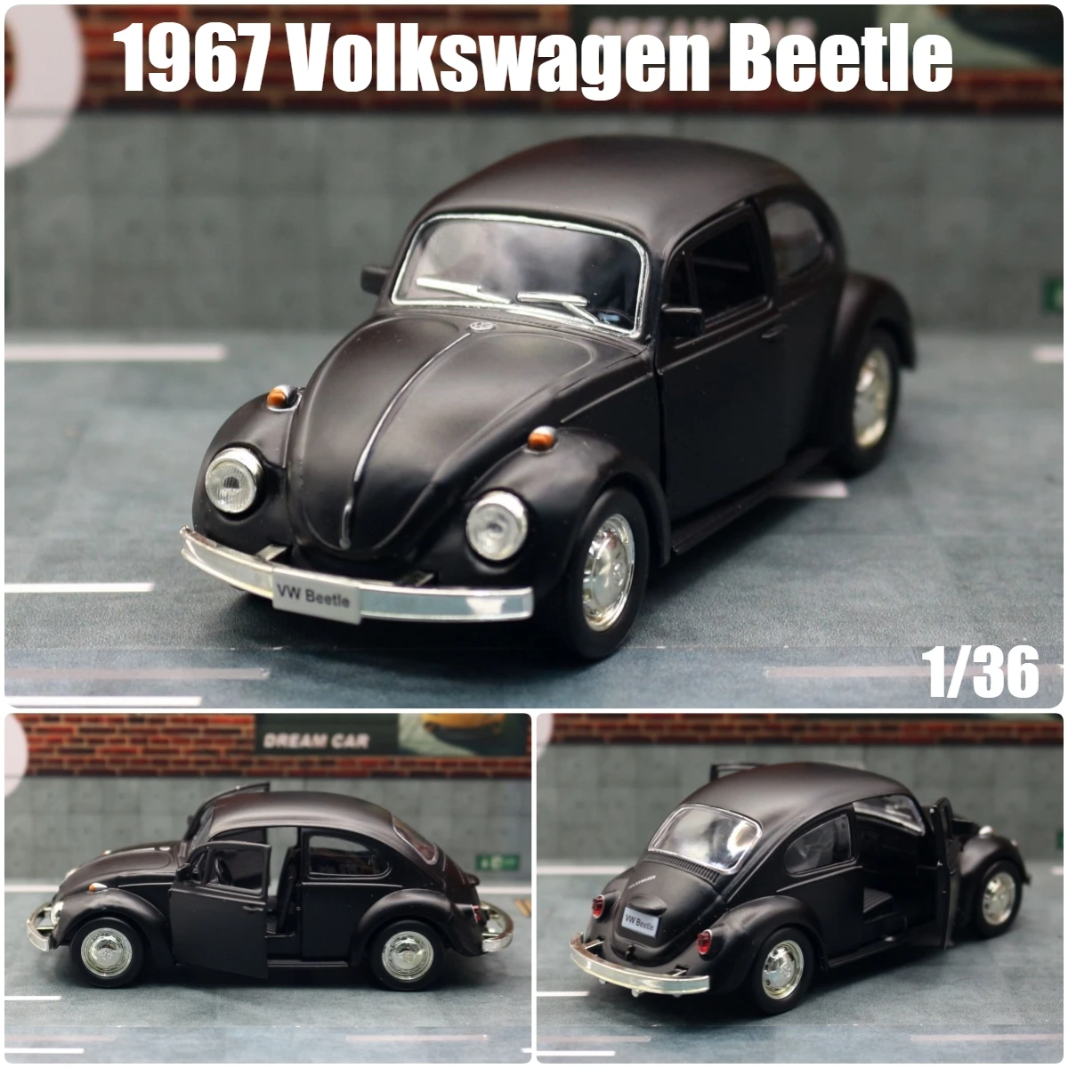 1/36 Scale Vintage Volkswagen Beetle Miniature 8 1/36 Scale Vintage Volkswagen Beetle Miniature - Image 8