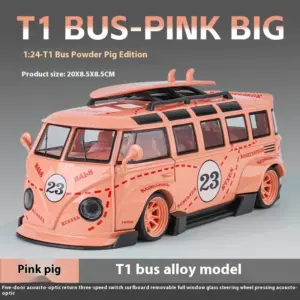 1:24 Scale Vintage Volkswagen T1 Bus Model 16 S5245761ff0b94565928d1c7ad5982110r