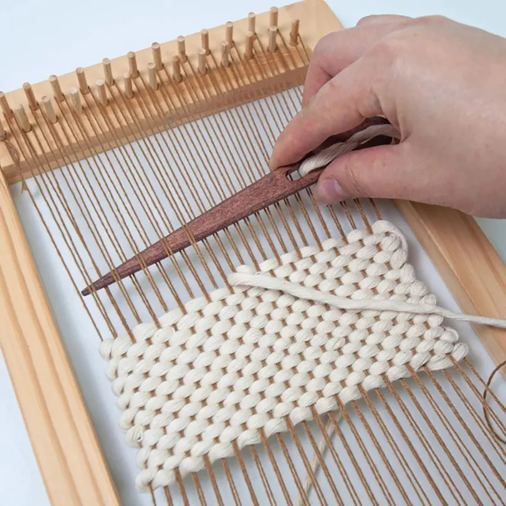 Wooden Large Two-Eyed Sewing Needles Set 5 Wooden Large Two-Eyed Sewing Needles Set - Image 5