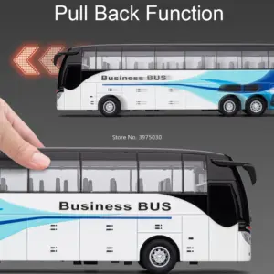 1:30 Alloy Diecast Shuttle Bus Model in Gold, White, Blue 14 S52ac030b6a4a4490b533e29ca1c35a96i