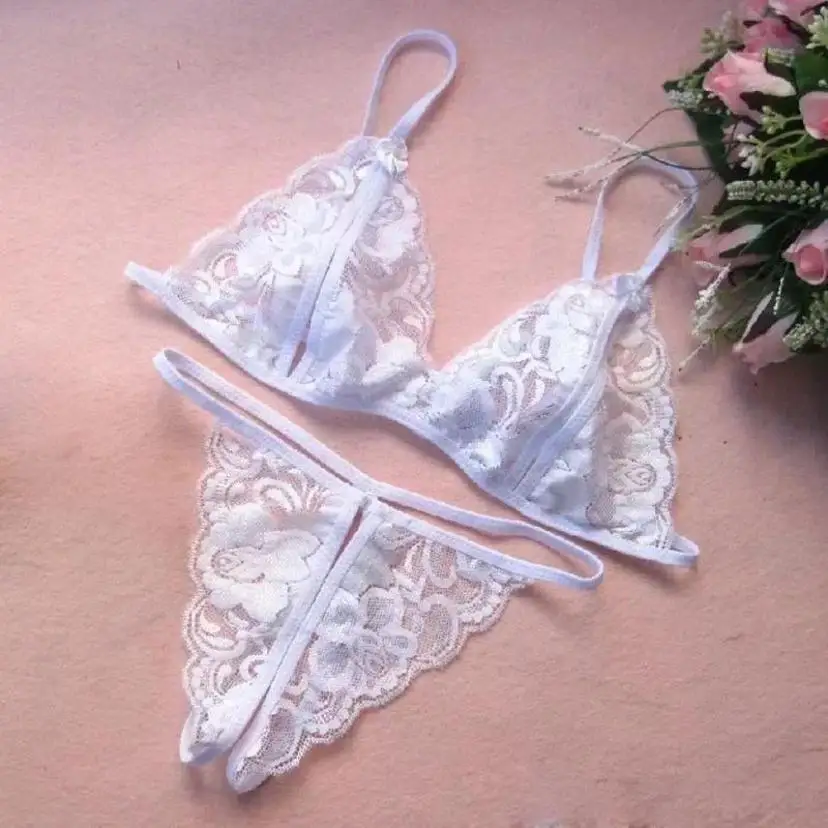 Women's Lace Lingerie Set with Open Crotch 3 Women's Lace Lingerie Set with Open Crotch - Image 3