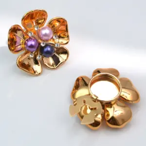 Multi-Colored Pearl Flower Cufflinks for Men and Women 15 S52f30390d24d40928622ee992c9a8895N
