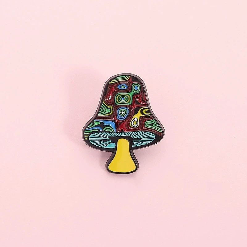 Colorful Mushroom Brooch Model XZ7413 2 Colorful Mushroom Brooch Model XZ7413 - Image 2