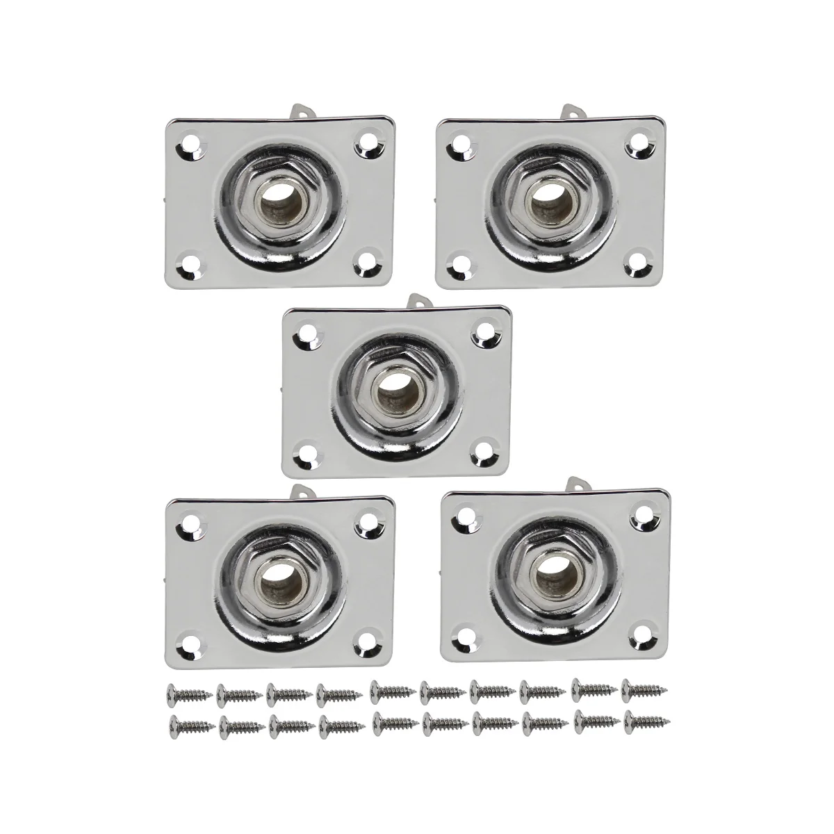 Square Guitar Jack Socket Set - 5 Pack 8 Square Guitar Jack Socket Set - 5 Pack - Image 8