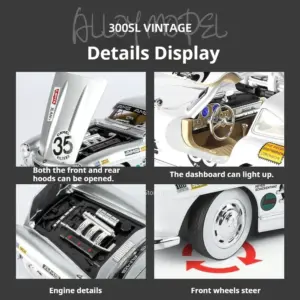 1:18 Mercedes-Benz 300SL Collectible Model 11 S5307f7f5b1664c0f9a7bcbcc629cd14fQ