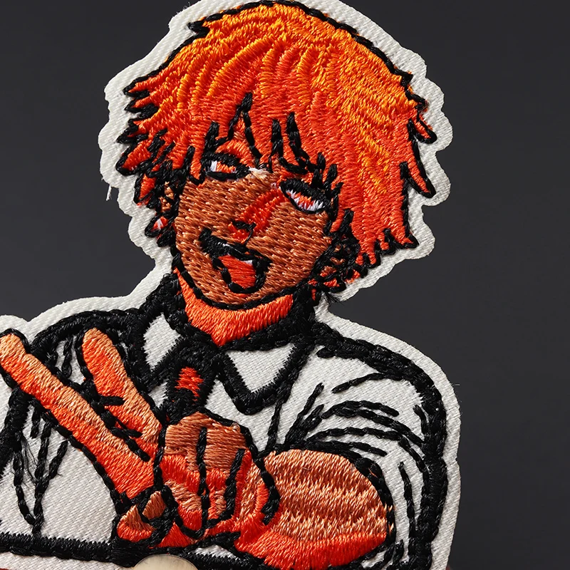 Chainsaw Man Embroidered Iron-On Patch 3 Chainsaw Man Embroidered Iron-On Patch - Image 3