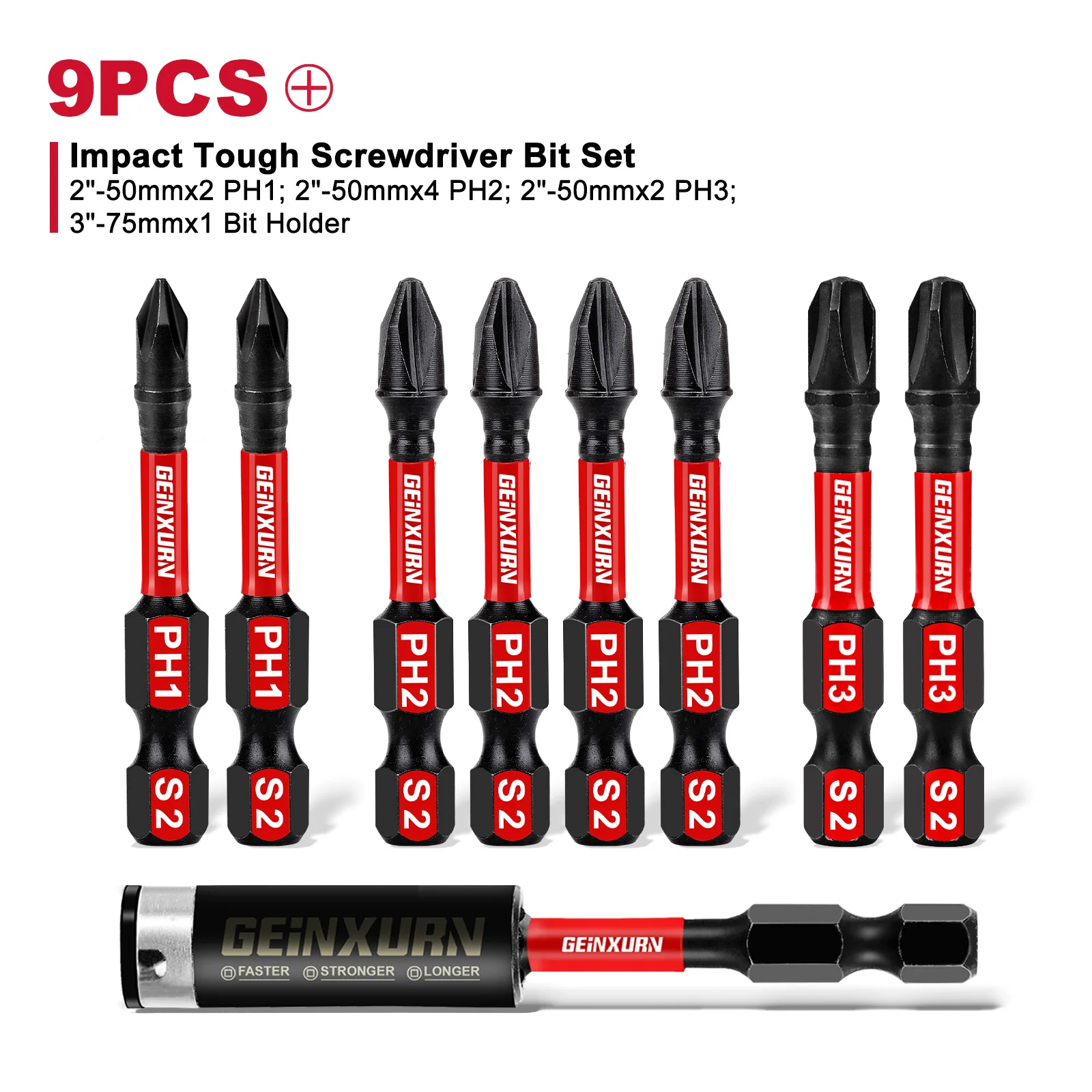 Impact-Resistant S2 Steel Screwdriver Bits Set 8 Impact-Resistant S2 Steel Screwdriver Bits Set - Image 8
