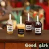 Miniature Dollhouse Coffee Latte Ornament Set