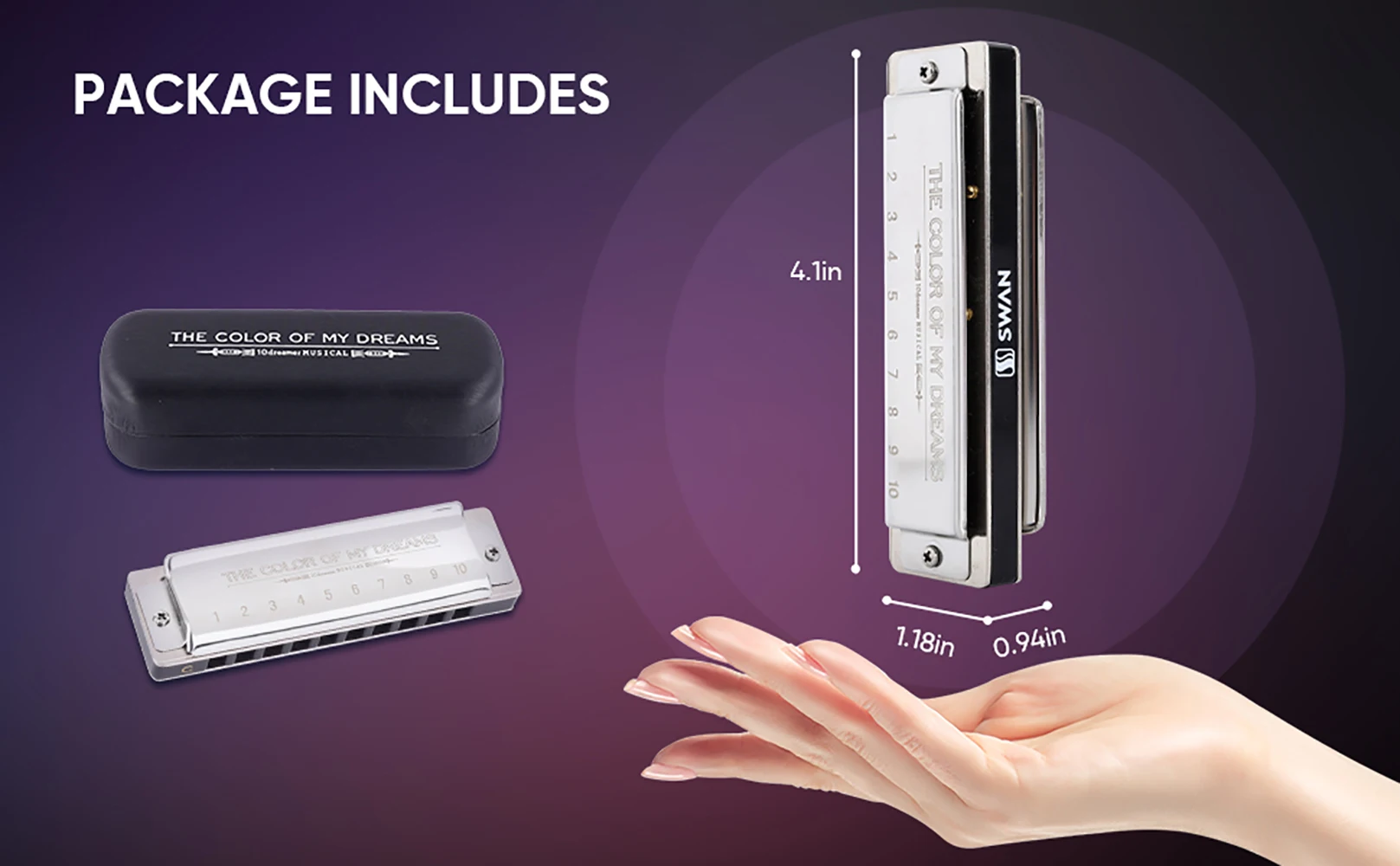 Elegant 12-Key Diatonic Blues Harmonica 5 Elegant 12-Key Diatonic Blues Harmonica - Image 5