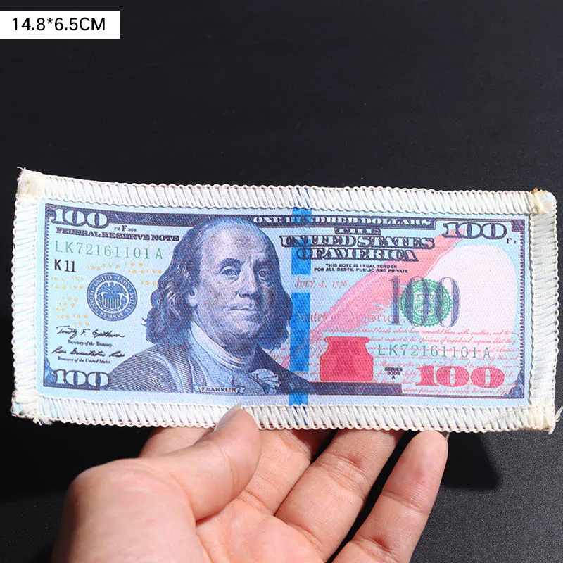 Decorative Embroidered Benjamin Franklin Patch 5 Decorative Embroidered Benjamin Franklin Patch - Image 5