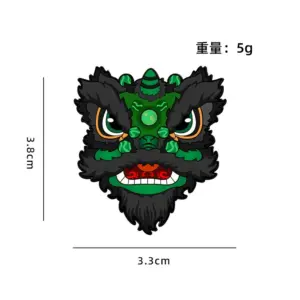 Lion Rising Brooch with Five Tiger General Design 14 S53e2d870cf254628ae1691862a134d62I