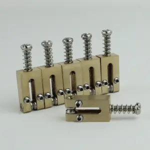 Six Metal Guitar Saddles for ST/TL Bridges 6 S53eba96820d84f358a3b80fe0f5cc980z