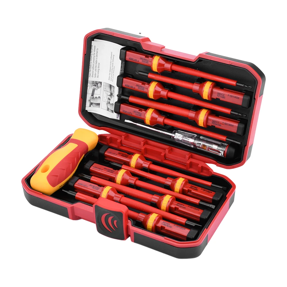 Insulated 13-Piece Screwdriver Set for Electrical Work 6 Insulated 13-Piece Screwdriver Set for Electrical Work - Image 6