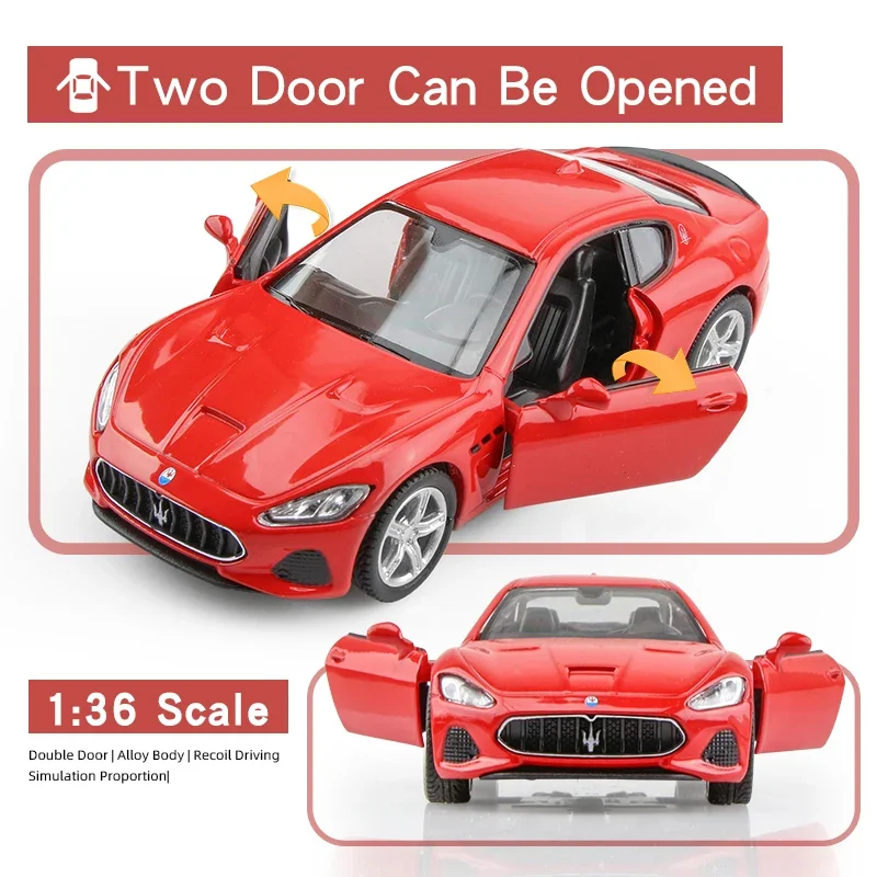 1:36 Maserati Gran Turismo MC Diecast Model 3 1:36 Maserati Gran Turismo MC Diecast Model - Image 3