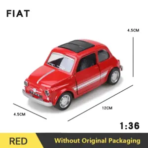 Vintage FIAT MINI Diecast Car Model 1:36 Scale 15 S541d424d03784294bb297b3efa5a141fV
