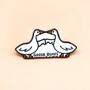 Goose Bumps Humorous Enamel Pin 3cm 8 S54249c97321e45ab8f13340b033a35699