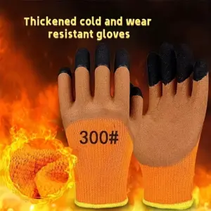 Vibrant Orange Men's Winter Gloves Set 12 S542a0a7a61a246a6a8a987317fcfb253v
