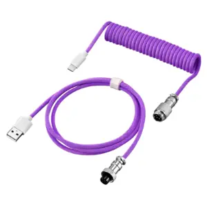 Coiled USB-C & USB Cable for Mechanical Keyboards 19 S5463ccc69bc1488ca236d05d0cb77511x