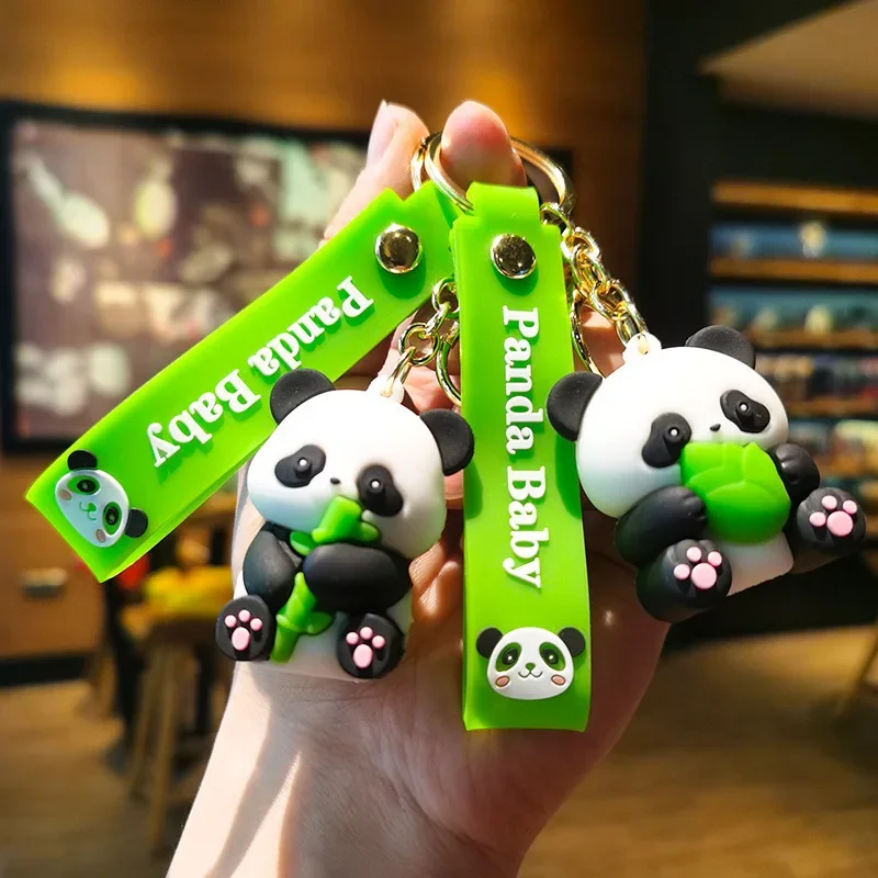 Cute Panda Baby Bamboo Keychain 3 Cute Panda Baby Bamboo Keychain - Image 3