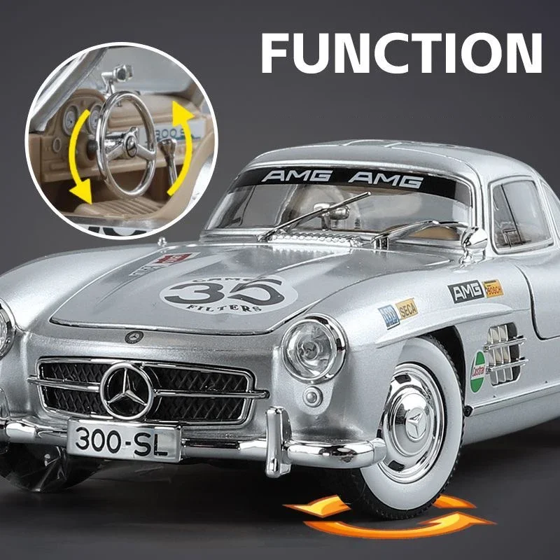 Mercedess Benz 300SL 1:24 Scale Model 2 Mercedess Benz 300SL 1:24 Scale Model - Image 2