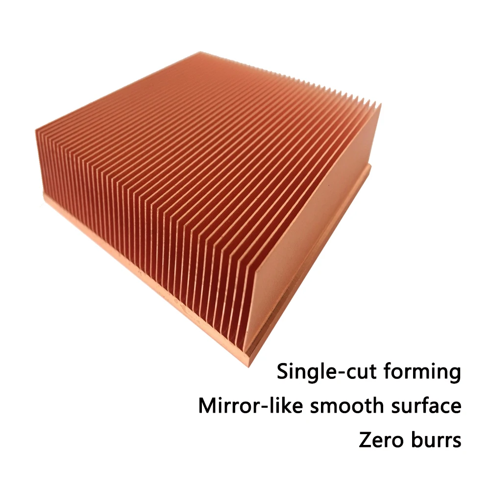 Copper Heatsink with Scraped Fins for Electronics 2 Copper Heatsink with Scraped Fins for Electronics - Image 2