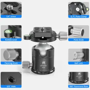 KB36 ARTCISE Aluminum Tripod Ball Head for Cameras 7 S54fcd0fae48846d7b51c5691437adb0aG