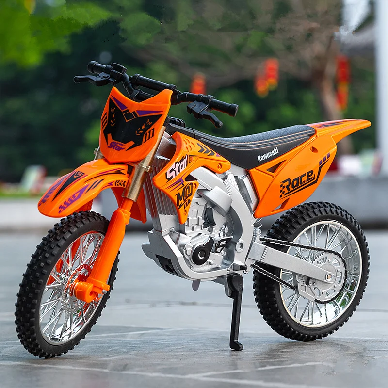 1:10 Scale KX450 Alloy Off-Road Motorcycle Model 2 1:10 Scale KX450 Alloy Off-Road Motorcycle Model - Image 2