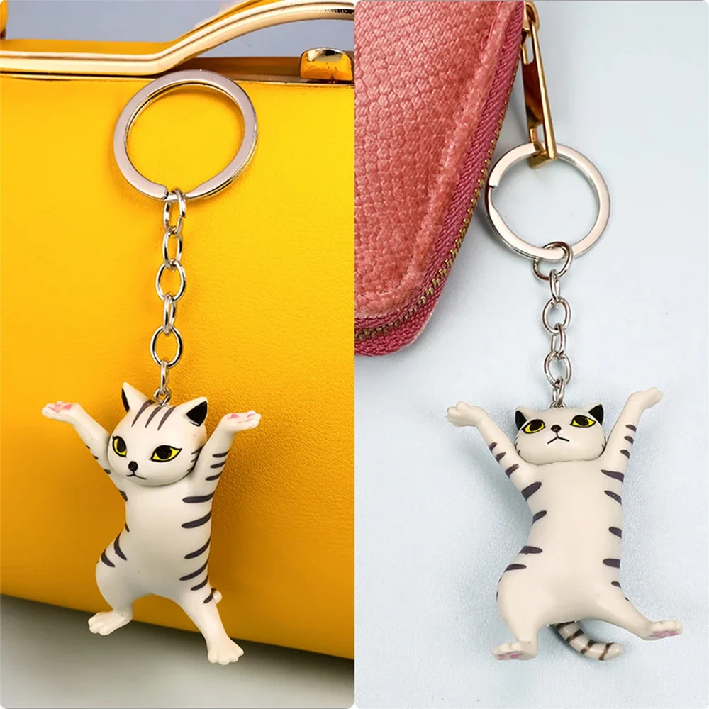 Colorful Cartoon Cat Keychain for Bags and Keys 5 Colorful Cartoon Cat Keychain for Bags and Keys - Image 5