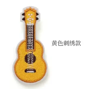 Vibrant embroidered guitar patch AS-007 15 S555af79c30cd4ba6abb0c021379cc790O