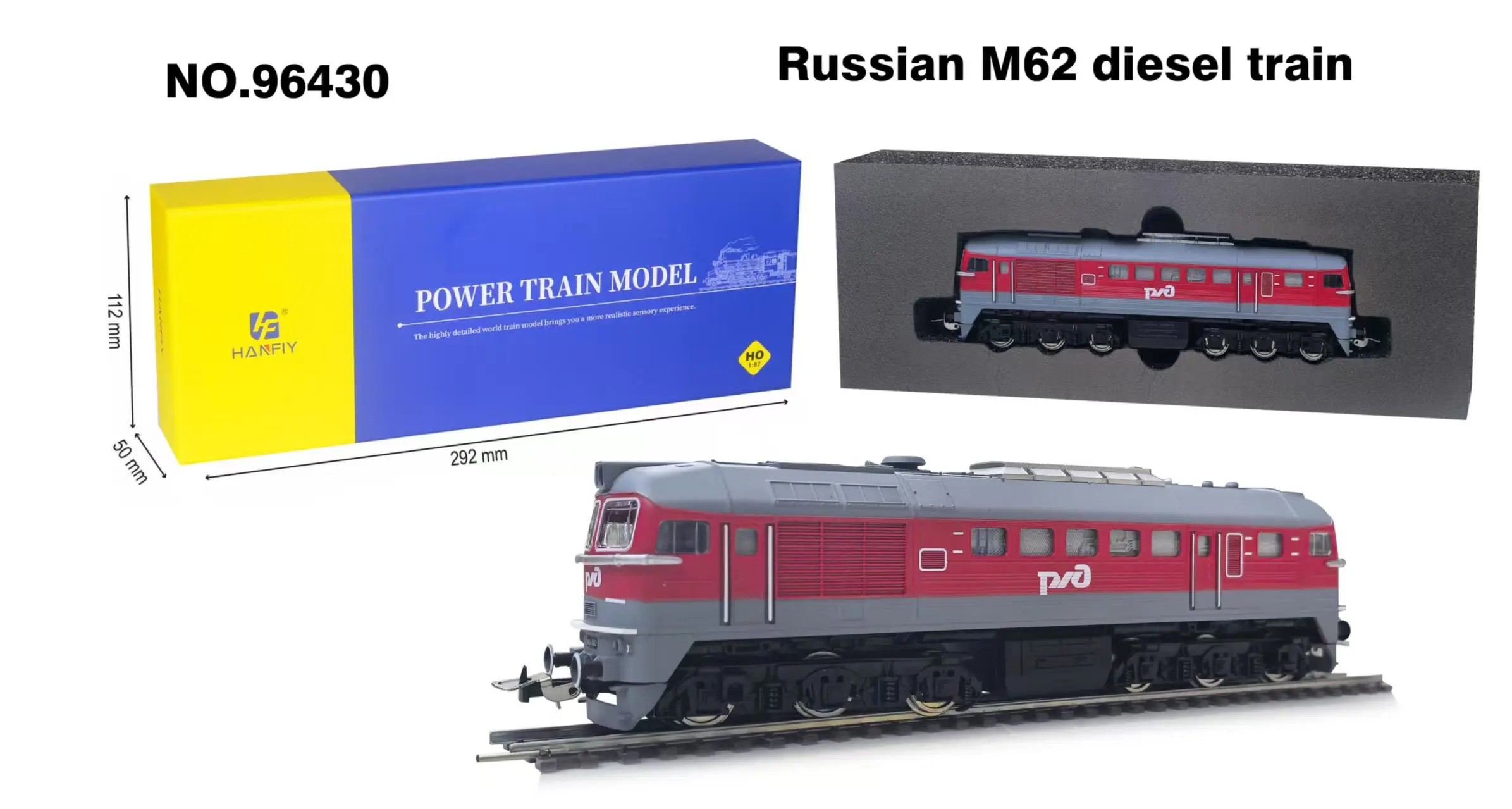 Vibrant Russian M62 HO Scale Diesel Locomotive 7 Vibrant Russian M62 HO Scale Diesel Locomotive - Image 7