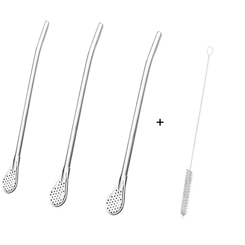 Stainless Steel Drinking Straw Spoon 17.2cm 9 Stainless Steel Drinking Straw Spoon 17.2cm - Image 9