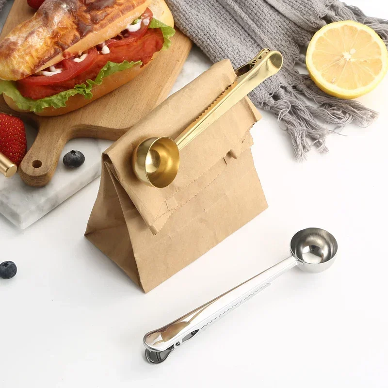 Stylish Stainless Steel Coffee Spoon & Seal 5 Stylish Stainless Steel Coffee Spoon & Seal - Image 5