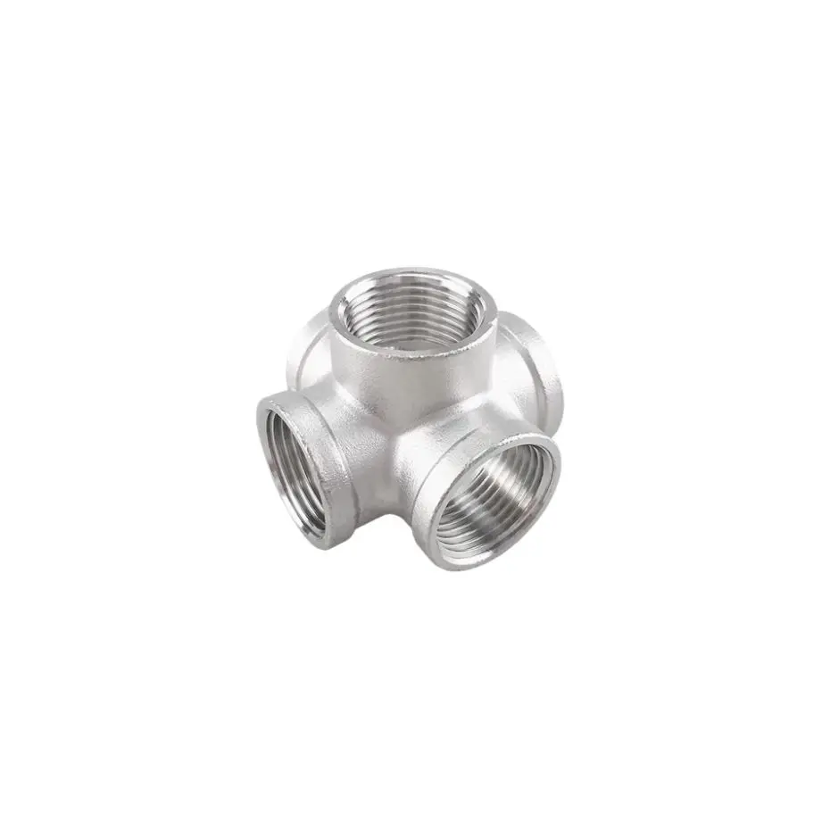 Stainless Steel 3-Way Pipe Fitting 1/4-2 Inch 4 Stainless Steel 3-Way Pipe Fitting 1/4-2 Inch - Image 4