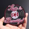 Embroidered Vinyl Record Style Patch 8.6 cm