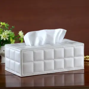 Faux Leather Tissue Box, 25x14x9.5cm 8 S55bb594cbf444cc48ce1c73a04cad305V