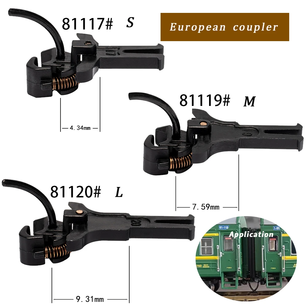HO Scale Plastic Railway Couplers Set of Four 2 HO Scale Plastic Railway Couplers Set of Four - Image 2