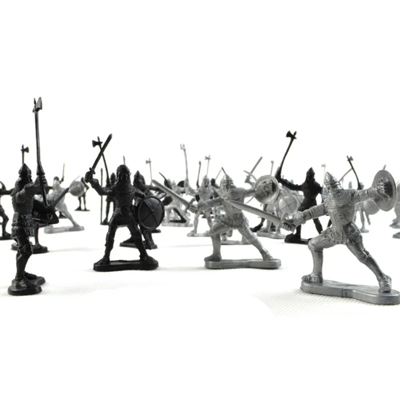 Medieval Warrior Miniatures Set - 60 Figures 2 Medieval Warrior Miniatures Set - 60 Figures - Image 2