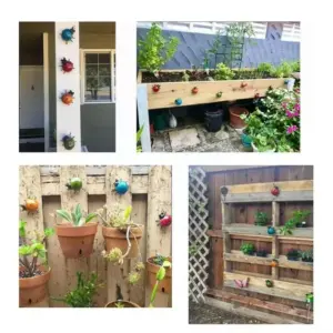 Colorful Metal Ladybug Garden Sculptures Set 13 S56062111adfe4efc92992434b20c2dc0d