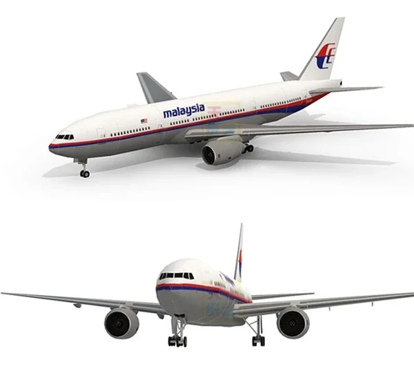 Malaysia Airlines MH370 Boeing 777-200 Paper Model 2 Malaysia Airlines MH370 Boeing 777-200 Paper Model - Image 2