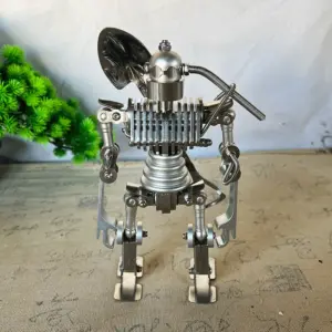 Stainless Steel Robot Figurine - 23.5 cm 9 S568eedf15113426daf428b0d85577e88D