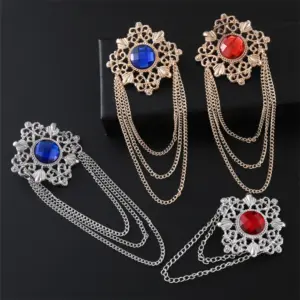 Vintage Alloy Brooch with Carved Gemstones 9 S56caef5c98654ee9bc0104073d700e3bb