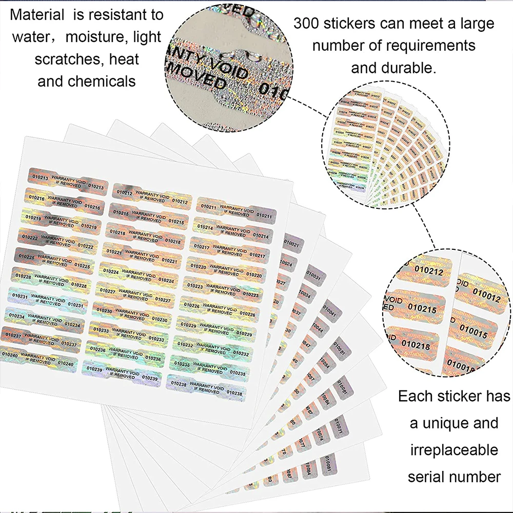 Holographic Security Label - Tamper-Proof Sticker 3 Holographic Security Label - Tamper-Proof Sticker - Image 3