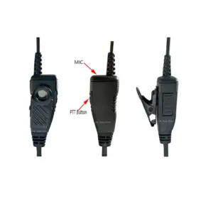 Black Earpiece Headset with PTT Mic for Motorola Models 6 S56f6b074609a4809bbdb0c2f04d857a6o