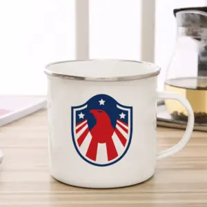 USA Patriot Enamel Mug with Flag Design 12 S57238856882346f0bf345d4799637ac4g