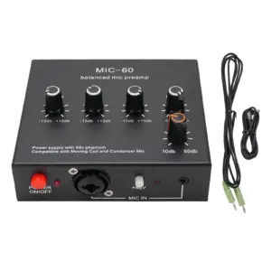 Professional Microphone Preamp with 60dB Gain 15 S572405a1798f4af291b119c830711db3f