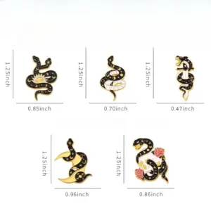 Dark Star Moon Snake Brooch in Six Colors 11 S5751346246b24489b876c8adcb73d2fbS