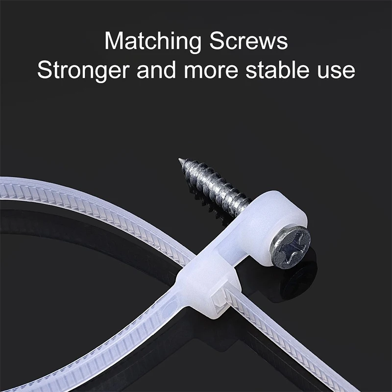 Durable Nylon Cable Tie with Screw Mount 2 Durable Nylon Cable Tie with Screw Mount - Image 2